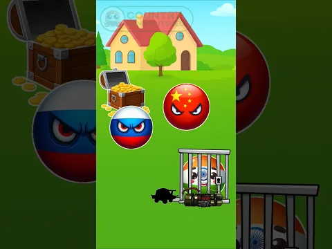 Why did Russia betray India at China's behest? #countryballs #countries #shortsvideo