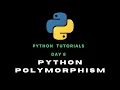 Python Day 08 Polymorphism in Python