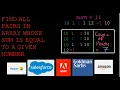 Count pairs with given sum Love Babbar 450 DSA Array-17