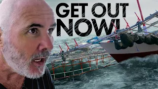 How we stopped a fishing boat from wrecking us (Storm at anchor) | Sailing Ep 309