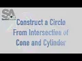 SpatialAnalyzer How to Construct Circle from Intersection of Cone and Cylinder