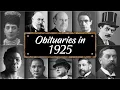 Obituary Famous Faces We Said GOODBYE to in 1925