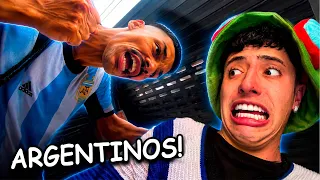 IRRITANDO TORCEDORES DA ARGENTINA ATÉ APANHAR!😡