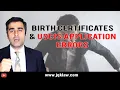 Birth Certificates USCIS Application Errors