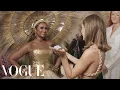 Lagu Iman on Her Gold Dress That Took 400 Hours to Make | Met Gala 2021 With Emma Chamberlain | Vogue