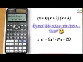 How to expand polynomials using calculator