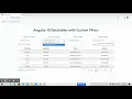 Angular 10 Datatable with Custom Filters