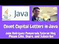 Count Capital Letters in Java