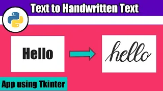Text to Handwritten Text Converter App Tutorial with