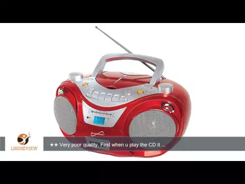 Download MP3 Supersonic Portable MP3/CD Player-Red | Review/Test