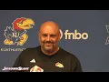 Kansas LB coach Chris Simpson fall camp
