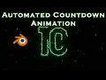 Automated Count-down Animation with an Electric Effect - Blender Tutorial