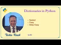 Nested Copy in the Python Dictionary CBSE AISSCE