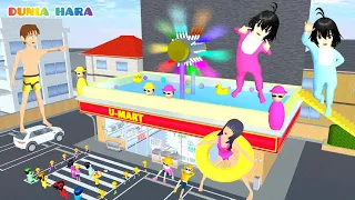 Download Kolam Renang Baru Atom Atam diatas U mart 😱 Baby Raksasa Celine Hara Tangkap Buronan | Sakura School MP3