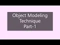 Object Modeling Technique Part-1