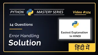 Python Exception Handling in Hindi Try Except Else Finally Raise Assert 14 WAPP Answers