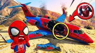 HOMEM ARANHA DERRUBOU O SEU AVIÃO NO MAR EM UM ACIDENTE NO GTA 5