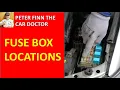FUSE BOX Locations in Toyota Camry Years 2000 to 2015