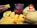ASMR MANGO WITH SPICY SAUCE (EATING SOUND) NO TALKING | PAN-ASMR