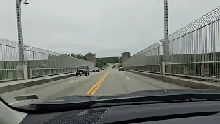 bourne bridge northbound over cape cod canal mass