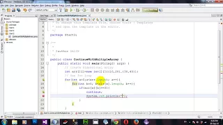 How to Use For Loop With Multiple Dimensional Array in Java Netbeans
