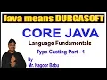 Core Java Language Fundamentals Type Casting Part - 1 by Nagoor Babu