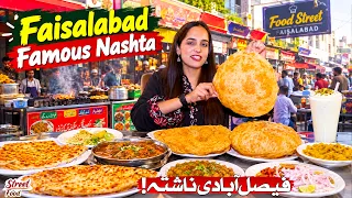 Desi Nashta in Faisalabad 🇵🇰 | Best Traditional Breakfast | Street Food | Discover Pakistan