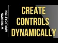 Create A Custom Controls Dynamically Winforms C Windows Application