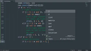 Leetcode 54 Spiral Matrix in Python Python Leetcode Python Coding Tutorial Python Coding ASMR