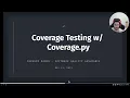 Coverage Testing Using Coverage py