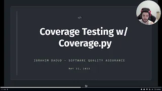 Coverage Testing Using Coverage py