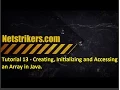 Java Programming Tutorial 13 - Creating Initializing and accessing an array