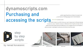 dynamoscripts com - Purchasing and accessing the scripts