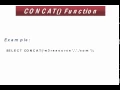mysql concat function