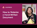 How to Notarize a Handwritten Document