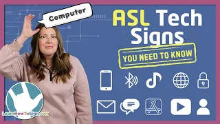 ASL Signs for Technology Internet Brands Devices Communication