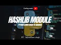 Python Tutorial HASHLIB module
