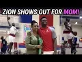 Zion Williamson TURNS UP For Mom On SENIOR NIGHT Gets Stuffed By Rim