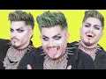 Adam Lambert Does an Easy Vampire Makeup Tutorial for Halloween That s So Emo Cosmopolitan
