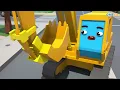 Ekskavatörlerin Yardımseverlik Yarışı - Cars Town - Çocuklar için Çizgi Film