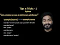 tip n tricks 1 dot notation access to dictionary attribute