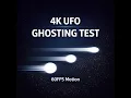 UFO Motion Blur Test 4K 60FPS TV Monitor Smoothness Test 1 Hour Loop