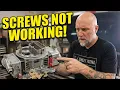 Holley Carburetor TOO RICH at IDLE - Idle Mixture Screws NOT Working