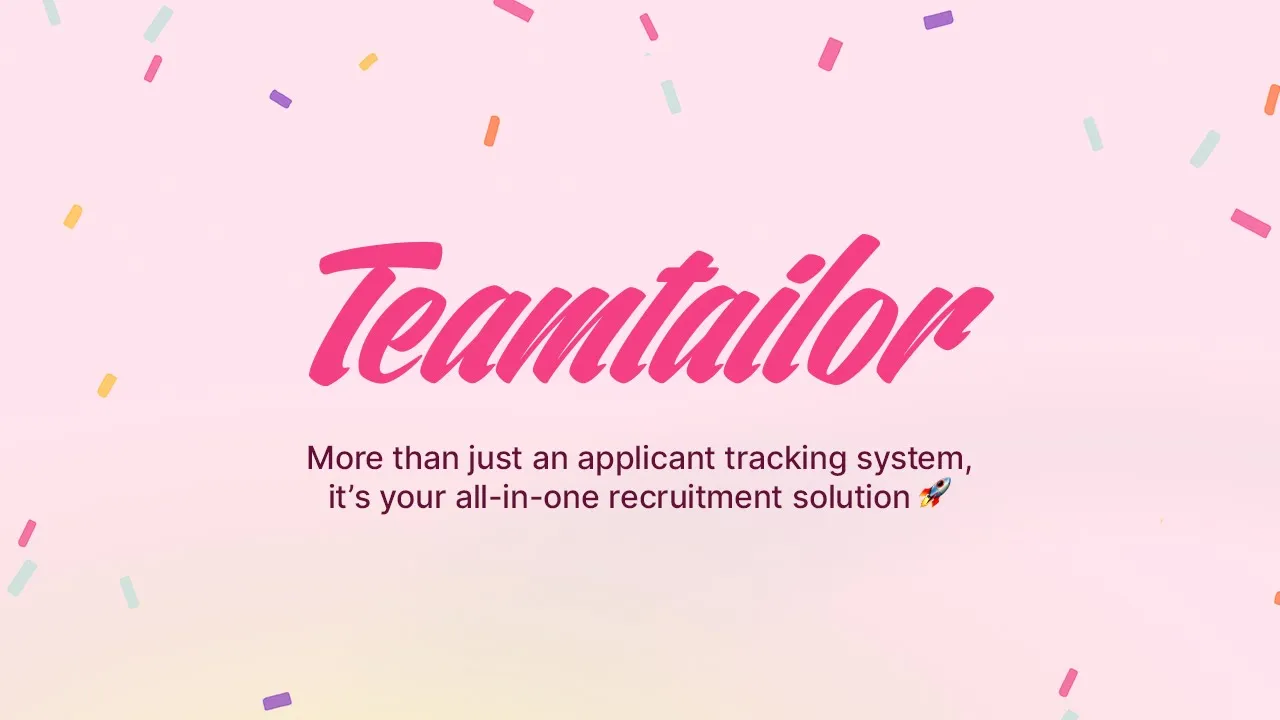 Teamtailor — Teamtailor - Recruitment Platform Demo (YouTube video ad)