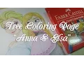 Princess Anna and Queen Elsa-Printable Free Coloring Page from Crafty Guild