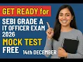 SEBI GRADE A IT Officer Exam Mock Test Free Phase 1 Mock Test 2026