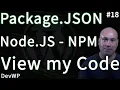 View the Code - Package JSON file