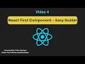 4 React First Component