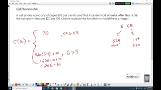 Lesson - Piecewise Word Problems Cell Phone Tax