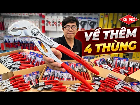 [Hàng về KNIPEX - 2] Tiếp tục khui lô Knipex - Kìm mỏ quạ, mở phe, bấm cos các kiểu